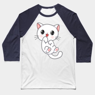 Happy Cat 01 Baseball T-Shirt